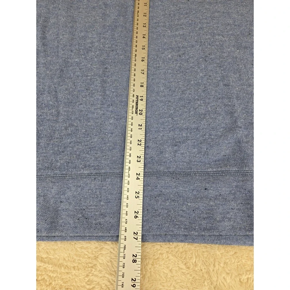 Banana Republic Mens Heathered Blue‎ Crew Neck Raglan Sleeve Sweatshirt XL